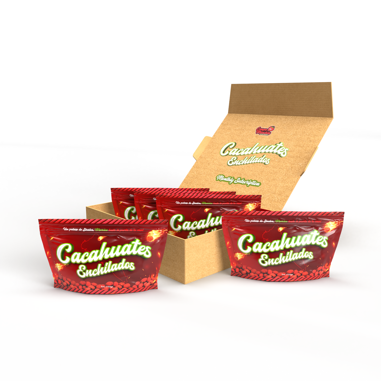 5 Cacahuetes Enchilados Monthly Subscription Box