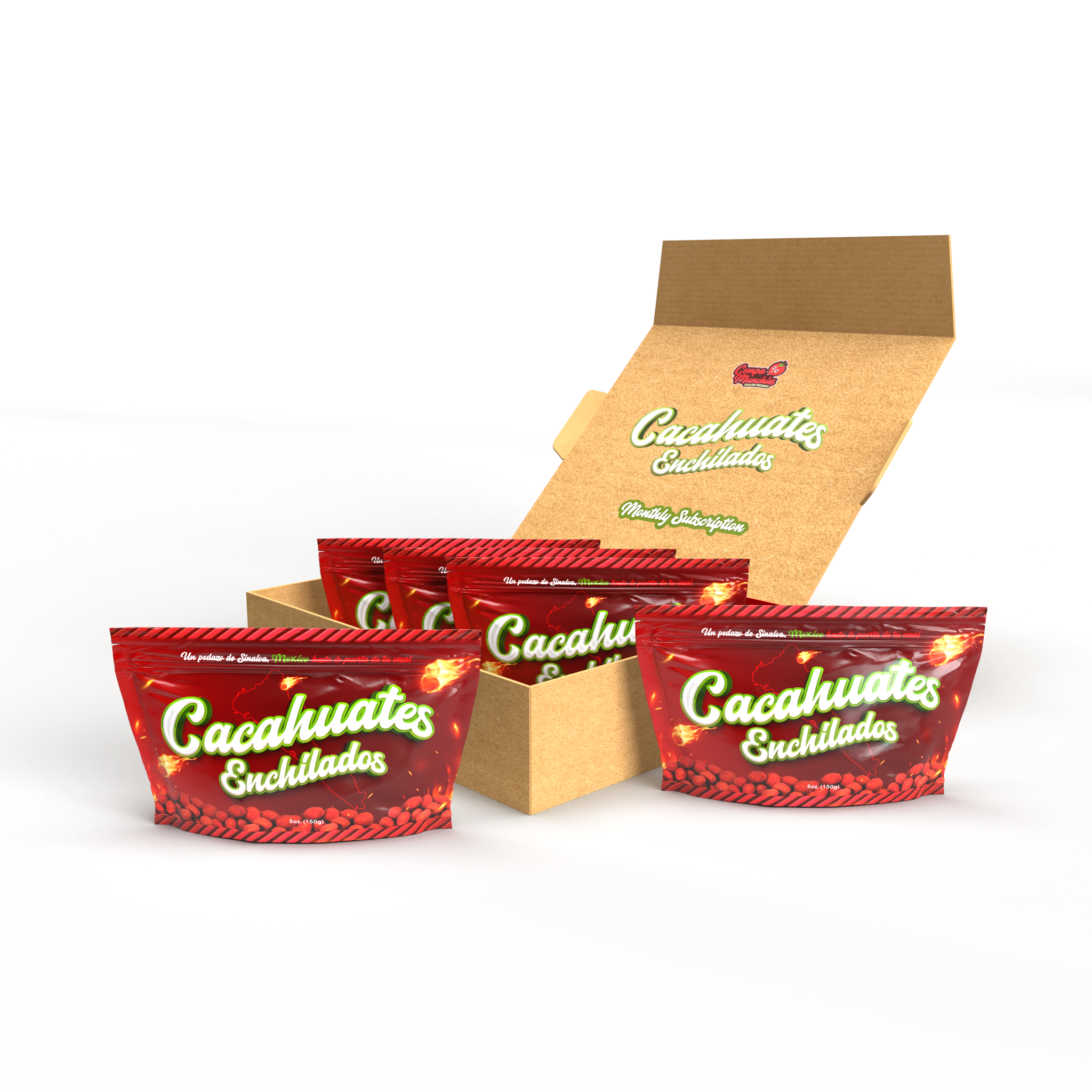 5 Cacahuetes Enchilados Monthly Subscription Box